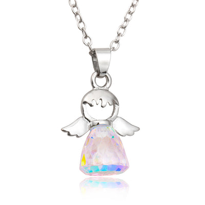 Crystal Little Angel Women'S Necklace