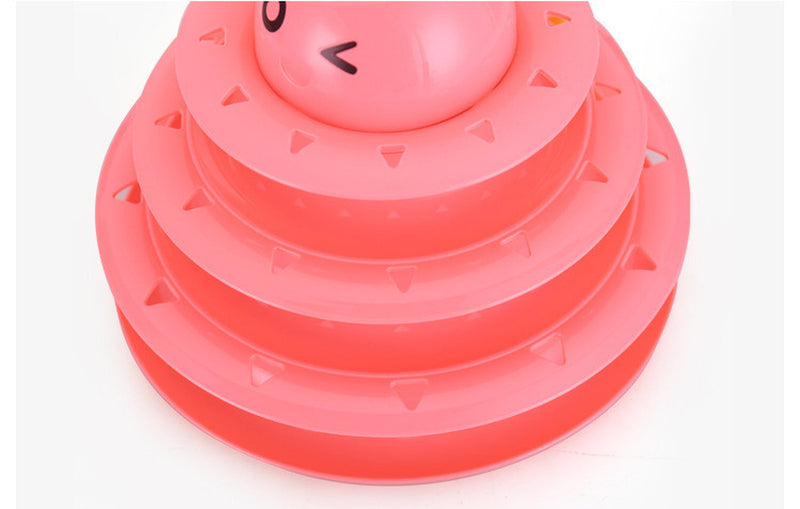 Color Cat Toy Cat Toy Three-Layer Round