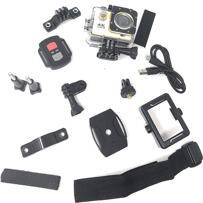Action Camera Ultra HD 4K Wi-Fi 16 Mpx Con Telecomando Video Sport Impermeabile