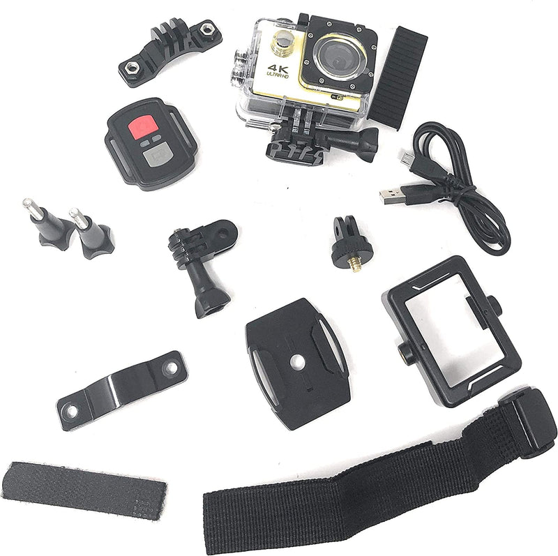 Action Camera Ultra HD 4K Wi-Fi 16 Mpx Con Telecomando Video Sport Impermeabile