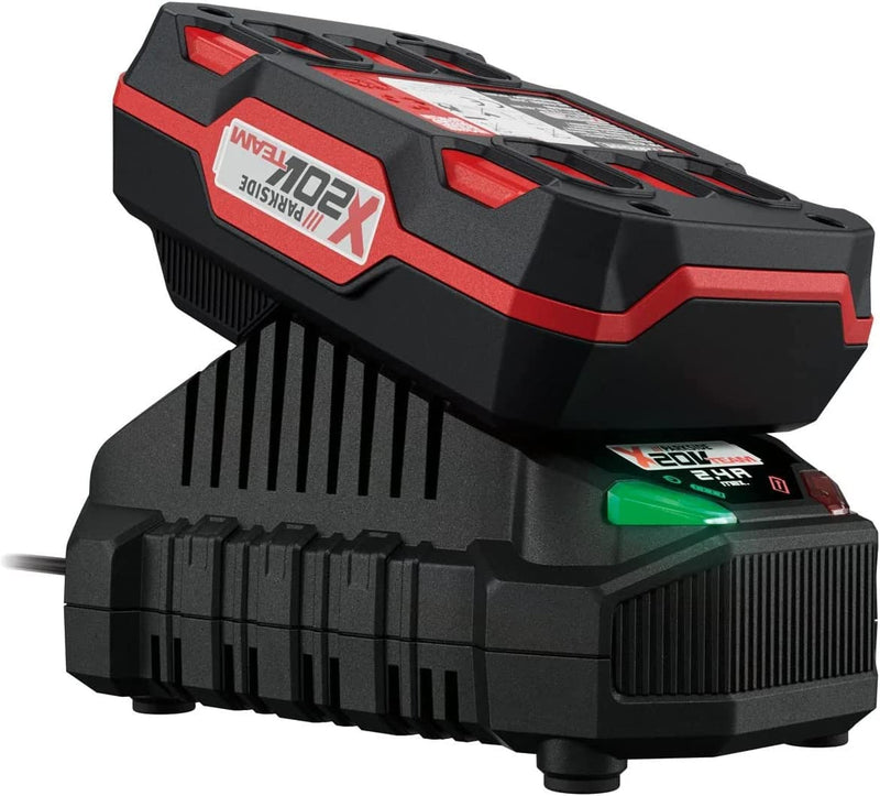 Parkside Batteria E Caricabatteria 20 V 2 Ah Con Bilanciamento Delle Celle Compatibile Con Tutta La Serie X TEAM 20 V