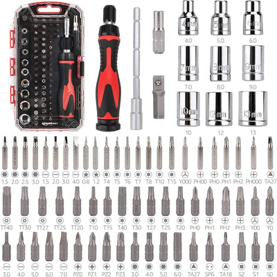 - Set Di Chiavi a Cricchetto Magnetiche E Cacciaviti Di Precisione per Elettronica - 73 Pezzi