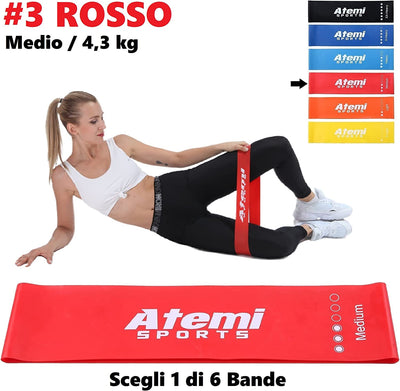 Banda Elastica [EXTRA LARGA] | Fasce Elastiche Fitness per Glutei, Gambe, Fianchi | Bande Di Resistenza per Donne O Uomini | [VENDUTO SINGOLAMENTE]