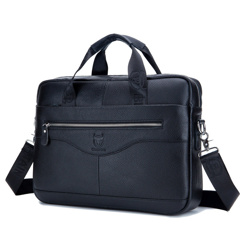 Captain Cattle Leather Goods Laptop Computer Briefcase Men&