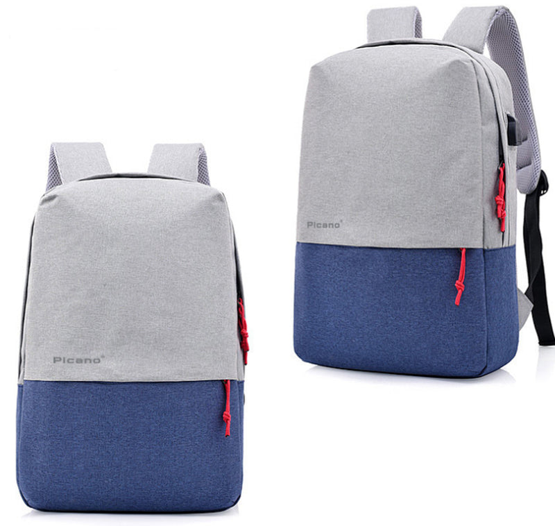 Cross Border Picano Custom Computer Bag Backpack Leisure Student Package Men and Women Multi-Functional USB Charging Knapsack