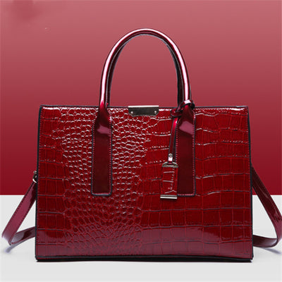 Diagonal Cross Bag Solid Color Stone Tote Bag