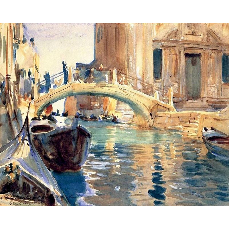 Venice Landscape Diy Frameless Digital Oil Painting