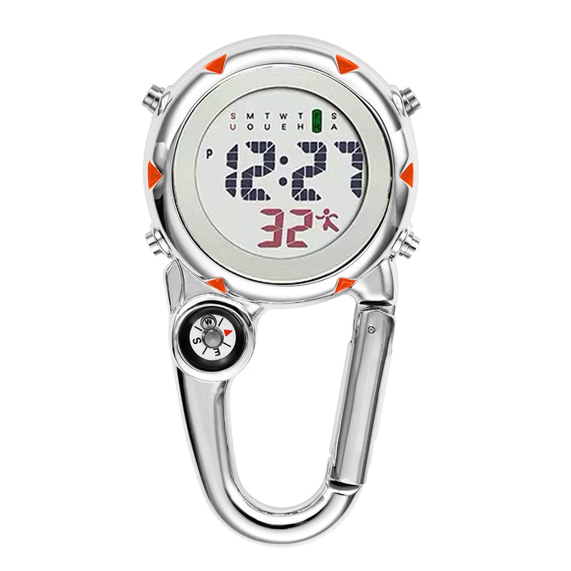 Carabiner Stainless Steel Electronic Watch