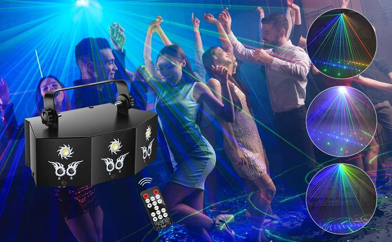 Luce Da Discoteca Con 9 Perline, 7 CH DMX, Luce Dmx, Luce Bianca Da Discoteca, per Aggiungere Effetto Palcoscenico, per Bar, Feste, DJ Party, Performance