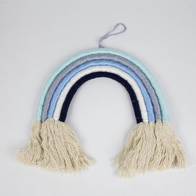 Colorful Tapestry Rainbow Hand-Woven Hanging Tassels