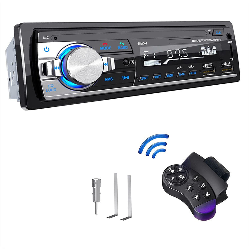 RDS Autoradio Bluetooth 5.0, Autoradio Con Vivavoce Telecomando Radio FM 4X65W Con Lettore MP3 USB E Supporto Telefono Ios E Android