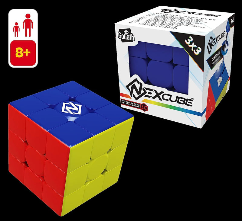 , Nexcube 3X3 Classic, Cubo per Speedcuber, Senza Adesivi Con Riposizionamento Preciso E Doppio Sistema Di Regolazione, Multicolore, ‎13.18 X 8 X 5.51 Cm; 72 Grammi