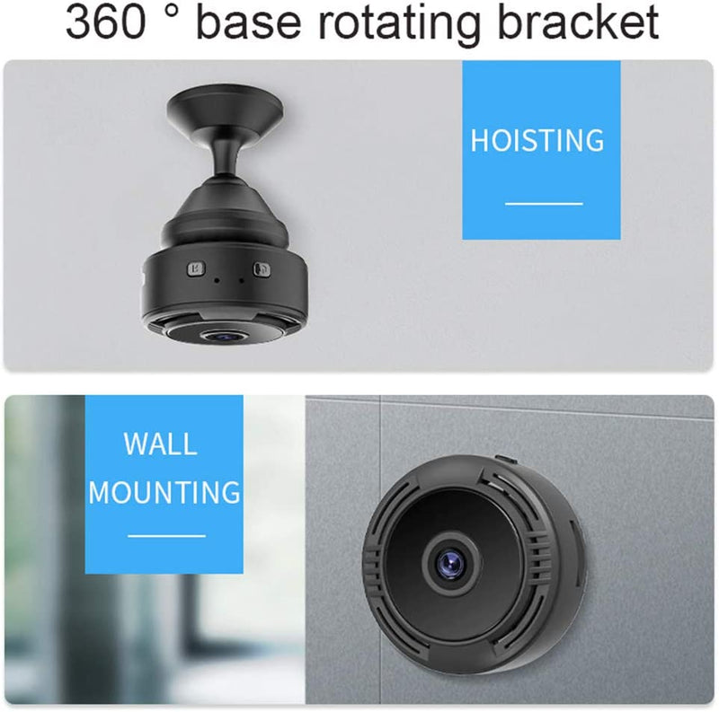 Telecamera Spia, 1080P HD Telecamera Nascosta Wifi Senza Fili Microcamera per Casa Lunga Durata Batteria Mini Videocamera Sorveglianza Interno Con Visione Notturna Rilevamento Di Movimento