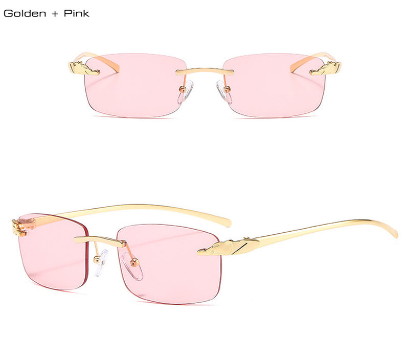 Leopard Head Frameless Sunglasses