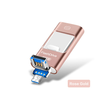 Universal Three-In-One USB Drive for Mobile Phone and Computer