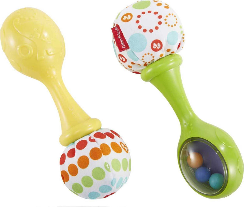 - Maracas Baby Scoperte, 2 Coloratissime Maracas Da Afferrare, Scuotere E Suonare, Giocattolo per Bambini 3+ Mesi, BLT33