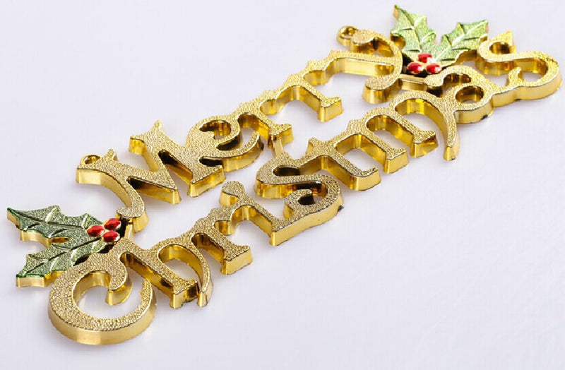 Christmas Three Dimensional English Decoration Sign