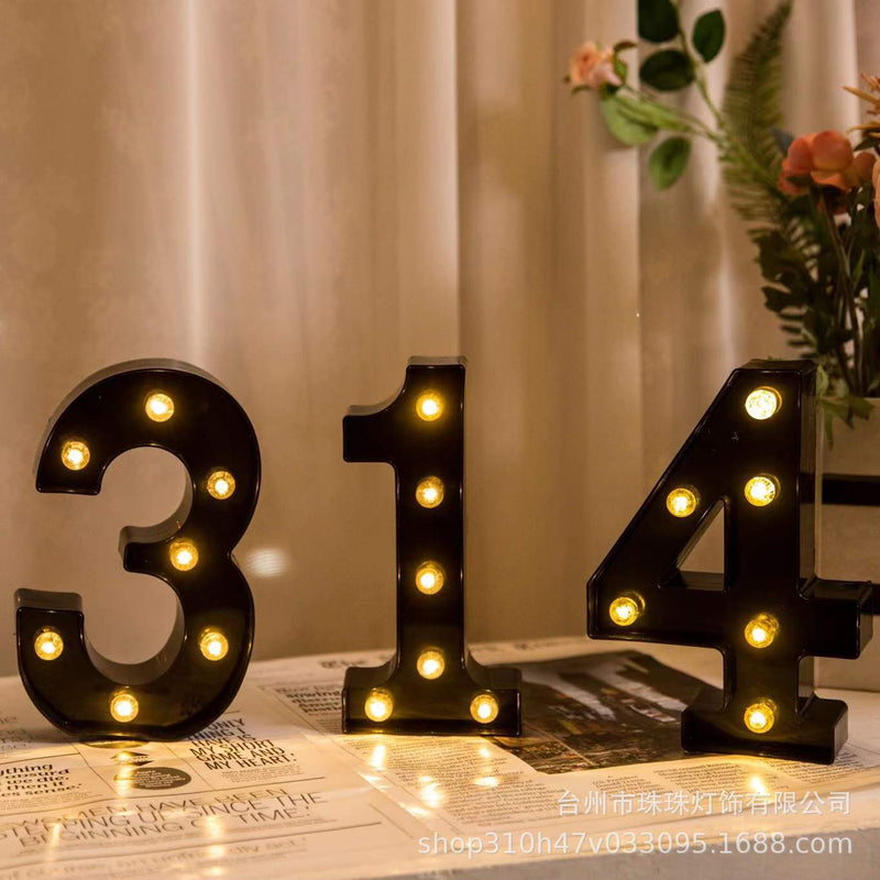 Black Letter Light Hot Selling LED Neon Decoration New Small Night Shape