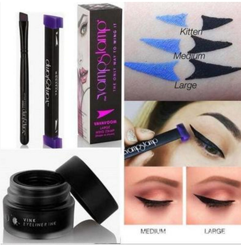 Double Head Seal Eyeliner Suit 3 and 1 Beautiful Makeup Tools.