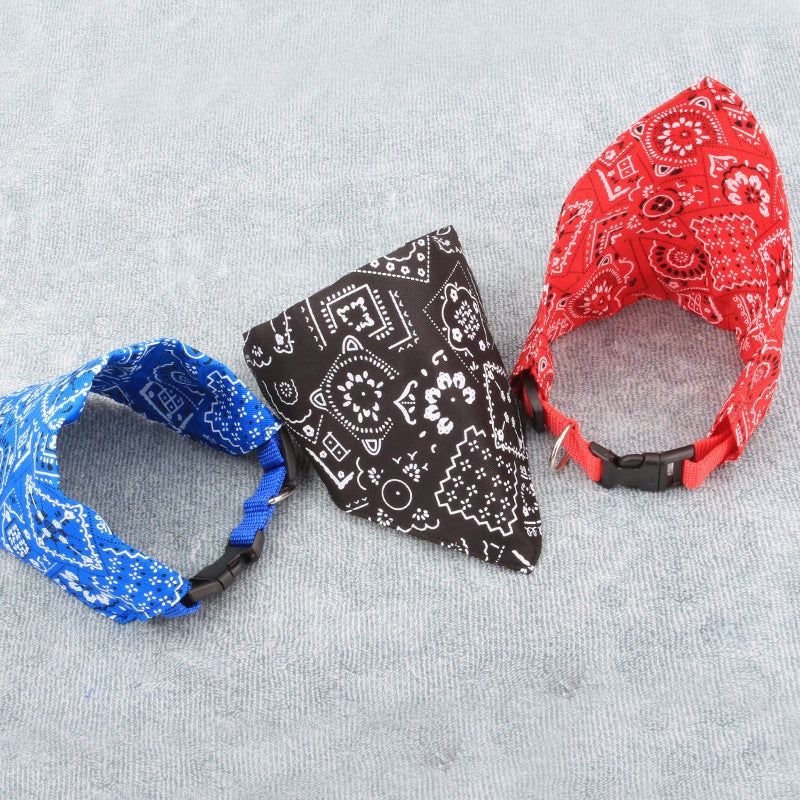 Neck Scarf Bandana Collar Neckerchief Adjustable Pet Dog Puppy Cat Pet Supplies