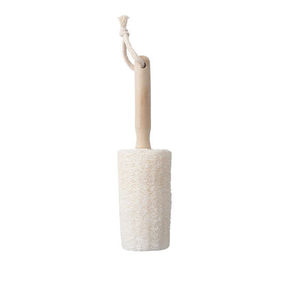 Natural Loofah Bottle Cup Brush Wooden Handle