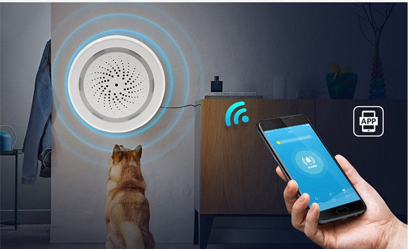 Wifi Alarm Household Wireless Smart Sound and Light Alarm