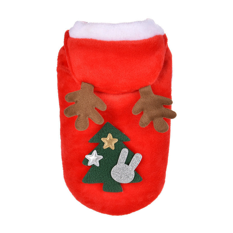 Christmas Dog Clothes Small Dogs Santa Costume