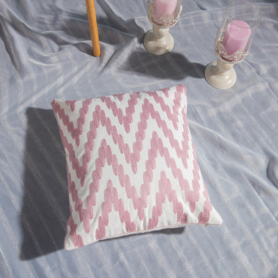 Geometric Cotton Embroidered Pillowcase