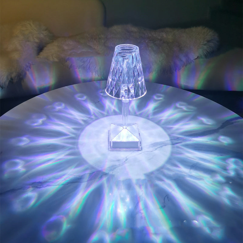 Portable Diamond Table Lamp Colorful Touch