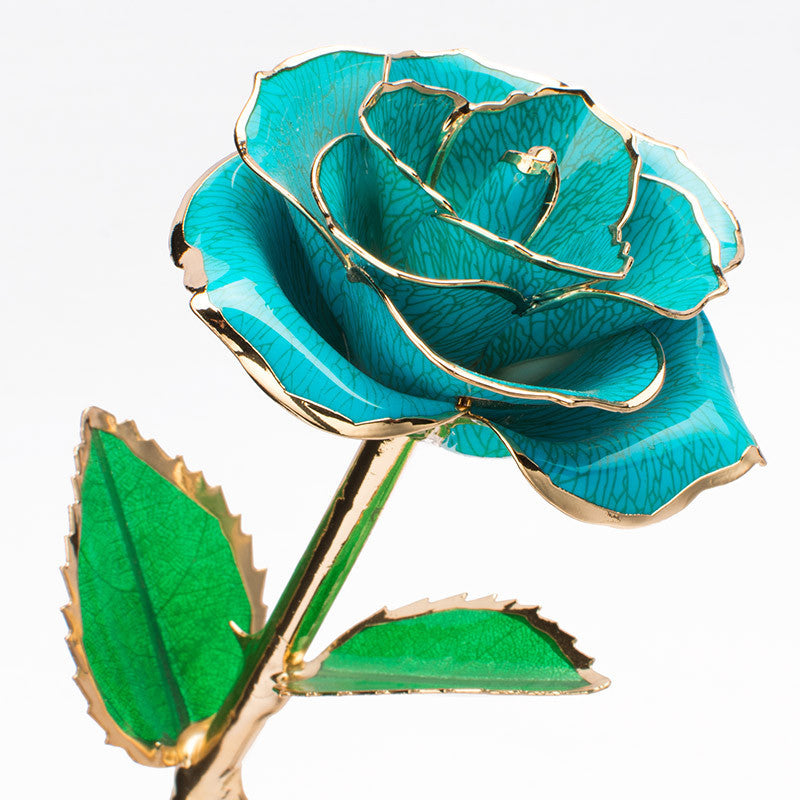 24K Gold-Plated Rose Flower with a Gift Box Valentine&