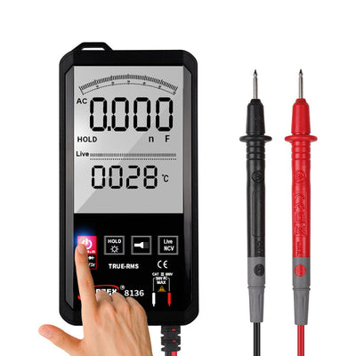 Hanyan 8136 Large-Screen Intelligent Digital Multimeter, Multi-Function Touch Screen, Digital-Analog Dual Display, Automatic Buzzer Recognition