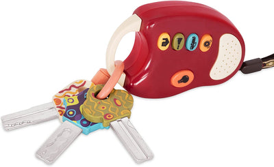 Toys - Funkeys - Chiavi Giocattolo Rosse per Bambini E Neonati - Chiave Giocattolo per Auto Con Luce E Suoni per Distrarre Il Bambino, Sicuro E Innocuo Al 100 per Cento, 10 Mesi+