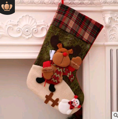 Christmas Decorations Santa Claus Socks Christmas Tree Pendant Christmas Socks Gift Bag Christmas Bag