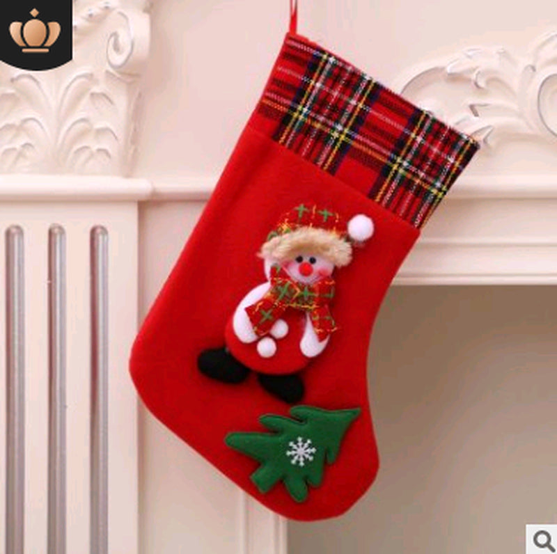 Christmas Decorations Santa Claus Socks Christmas Tree Pendant Christmas Socks Gift Bag Christmas Bag