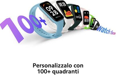 Redmi Smart Band 2, Schermo TFT 1.47", Corpo Ultra-Slim, Monitoraggio Del Sonno, Spo2 E Frequenza Cardiaca, Resistenza All'Acqua 5ATM, Autonomia Di 14 Giorni, +30 Modalità Di Allenamento, Nero