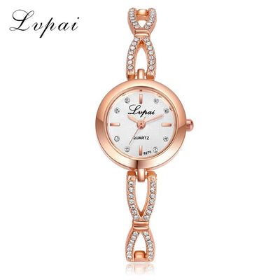 Luxury Bracelet Women Dress Watches Fashion Quartz Crystal Watches Lvpai Brand Ladies Casual Dress Sport Wristwatch