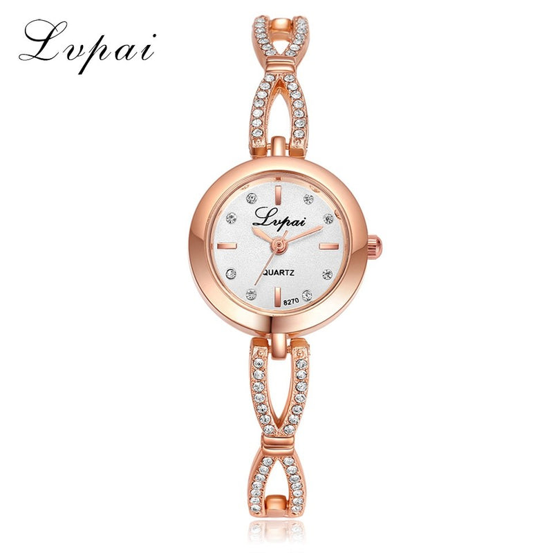 Luxury Bracelet Women Dress Watches Fashion Quartz Crystal Watches Lvpai Brand Ladies Casual Dress Sport Wristwatch