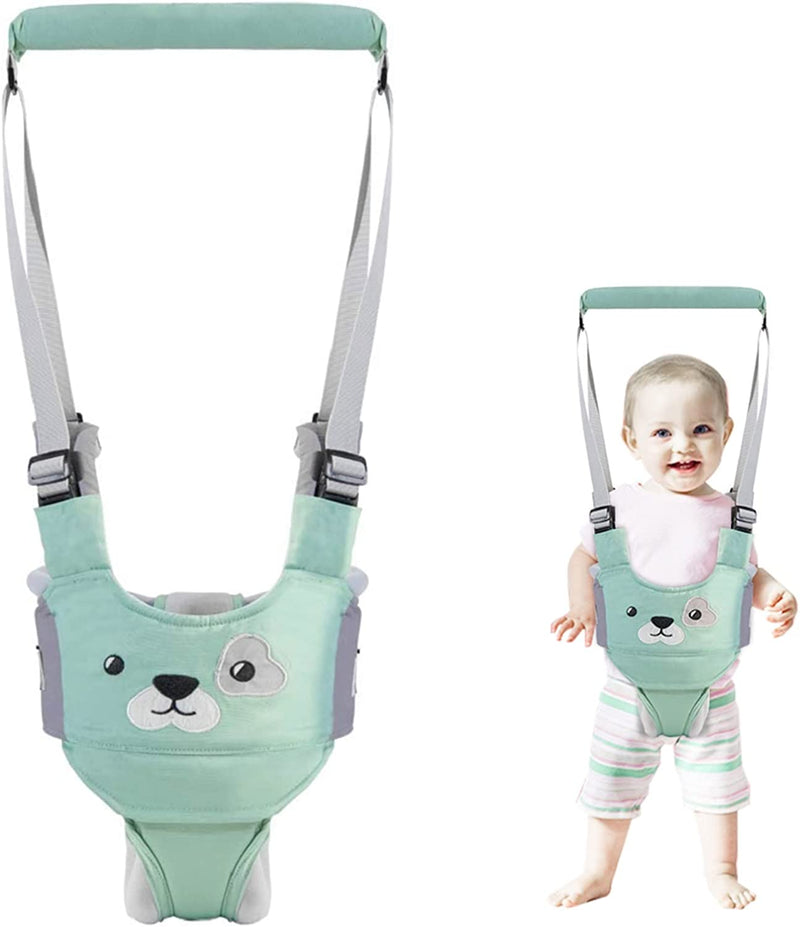 Camminare Assistente per Bambino,  Cintura Bimbo, Detachable Bretelle Di Sicurezza per Bambino Sostegno Portatile, per Aiutarlo a Camminare Cintura Protettiva, per Baby 6-36 Mesi (Verde)