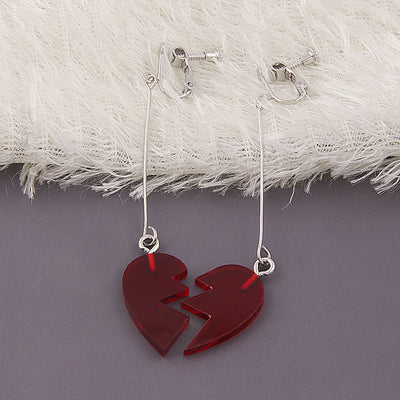 Creative Fashion Love Shape Earring Ear Clip