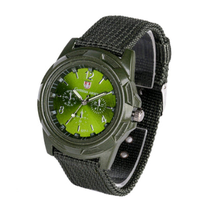 Cloth Belt Weaving Belt Military Watch Sea and Land Air Force Movement Quartz Military Watch