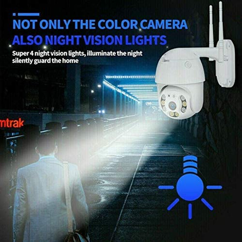 TELECAMERA ESTERNA FULL HD 1080P 2020 WIRELESS IP PTZ per VIDEOSORVEGLIANZA WIFI