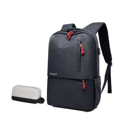 Cross Border Picano Custom Computer Bag Backpack Leisure Student Package Men and Women Multi-Functional USB Charging Knapsack