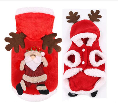 Christmas Dog Clothes Small Dogs Santa Costume