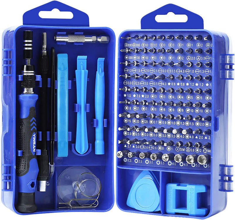 120Pcs Cacciaviti Precisione Set, Kit Professionali Con Cacciaviti Torx T5 T6 P2, Kit Smontaggio E Riparazione per Iphone, Ipad, Android, Switch, PS4, Xbox, PC, Macbook, Occhiali, Orologio