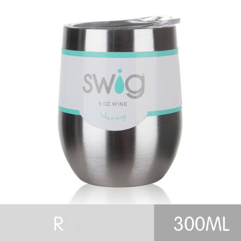 2021 Hot Drink Cups 9 Унц. the Egg in the Form of a 304 Stainless Steel Drink Tumber Mug Lid Wine Beer Vacuum Thermos Cup