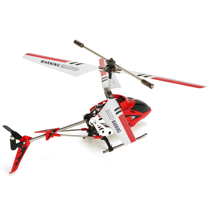 S107G 3CH Anti-Collision Anti-Fall Infrared Mini Remote Control Helicopter with Gyro Toys RTF