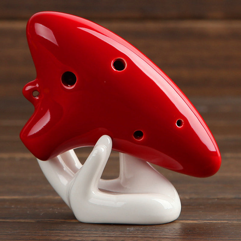 6 Hole Alto C Tone Glazed Ocarina