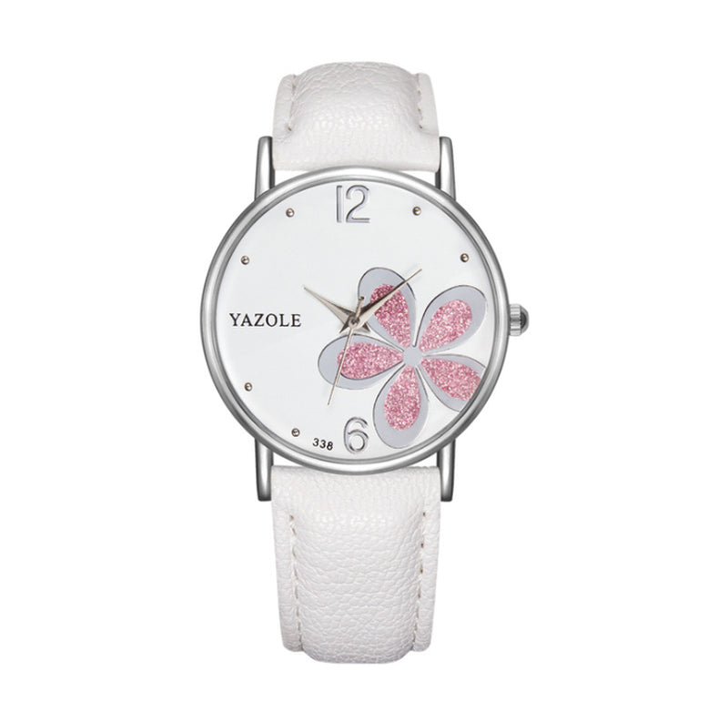 Korean Fashion Fashion Watch Commuter OL Wind Female Watch Four-Leaf Clover Quartz Watch Female Models