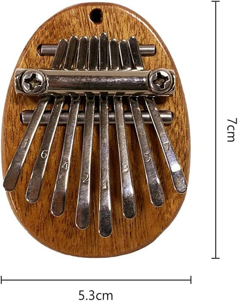 Mini Kalimba a 8 Tasti, Kalimba, Pianoforte Kalimba a 8 Tasti, Mini Pianoforte per Pollice, in Legno Massiccio, Strumenti Musicali Portatili, Con Cordino, per Bambini, Adulti E Principianti