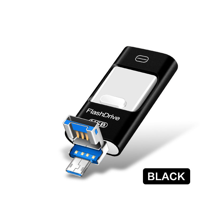 Universal Three-In-One USB Drive for Mobile Phone and Computer